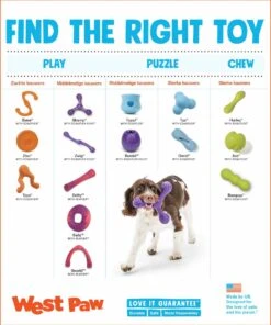 West Paw Toppl Zogoflex - Uitdagend En Sterk Speelgoed Voor Honden - Slowfeeder - Vulbaar Met Voer Of Snacks - Kleur: Groen, Maat: Large -Hondenproducten 1003x1200 4