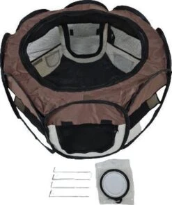 Dailyibed Opvouwbare Puppyren - Bruin - 115x115x58 Cm - Incl. Draagtas - Incl. Voederbak 24 Dailyibed Opvouwbare Puppyren - Bruin - 115x115x58 Cm - Incl. Draagtas - Incl. Voederbak -Hondenproducten 1005x1200 2