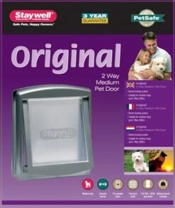 Petsafe 757 Hondenluik - Medium - Zilver/Tranparant -Hondenproducten 1010x1200 3