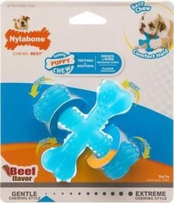 Nylabone Flexi Voor Honden Puppy Teething X Bone Beef Tot 11 Kg -Hondenproducten 1025x1200