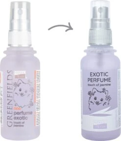 Hondenparfum Spray In 4 Geuren - Greenfields - Alchoholvrije En PH Neutrale Formule Tegen Onaangename Geurtjes - 50ml - Exotic 37 Hondenparfum Spray In 4 Geuren - Greenfields - Alchoholvrije En PH Neutrale Formule Tegen Onaangename Geurtjes - 50ml - Exotic -Hondenproducten 1030x1200