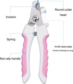 Merkloos Professionele Nagelschaar - Dieren Nagelschaar - Roze - Honden Nagelknipper - Hondennagels - Honden Knip Schaar - Honden Knipsch -Hondenproducten 1043x1200