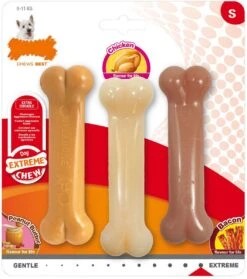 Nylabone - Extreme Triopack Kauwbotten Met Smaken Pindakaas, Kip En Bacon - Small -Hondenproducten 1061x1200 4