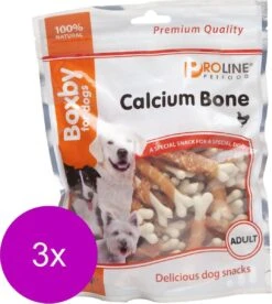 Proline Boxby Calcium Bone - Hondensnacks - 3 X 360 G Valuepack -Hondenproducten 1074x1200 2