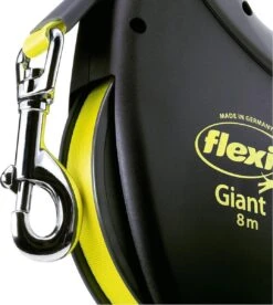 Flexi Giant Tape - Hondenriem - Zwart/Geel - L - 8 Meter - Voor Honden Tot 50 Kg -Hondenproducten 1075x1200 1