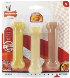 Nylabone - Extreme Triopack Kauwbotten Met Smaken Pindakaas, Kip En Bacon - Small -Hondenproducten 1079x1200 3