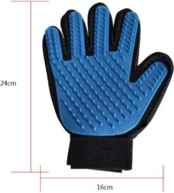 Vacht Verzorgingsborstel Voor Huisdieren - Blauw - LimitedDeals - Voor Honden Katten Konijnen Paarden - Tevens Massage Handschoen Voor Dieren! - Goed Voor De Verzorging Van De Vacht -Hondenproducten 1080x1200 1