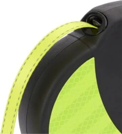 DDOXX Intrekbare Hondenriem, Reflecterend | Vele Kleuren & Maten | Voor Kleine & Grote Honden | Intrekbare Hondenriem Puppy Kat | Hondenriem Accessoires Hond | XS, 3 M, Tot 8 Kg, Geel -Hondenproducten 1095x1200