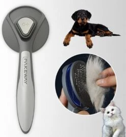 Merkloos Dierenborstel - Haarborstel Huisdieren - Borstel Voor Vacht Huisdier - Borstel Kat - Borstel Hond - Makkelijk Haar Verwijderen Met één Klik - Inclusief Speeltje - Kam Huisdier - Vachtverzorging - Massage -Hondenproducten 1104x1200 2