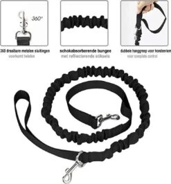 Looplijn Met Heupriem Hands Free - Hondenriem - Reflecterende Hardloopband -Elastische Leiband - Heuptas En Flessenhouder - Zwart - 150 Cm Tot 210 Cm 18 Looplijn Met Heupriem Hands Free - Hondenriem - Reflecterende Hardloopband -Elastische Leiband - Heuptas En Flessenhouder - Zwart - 150 Cm Tot 210 Cm -Hondenproducten 1115x1200 1