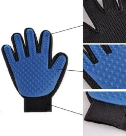 Vacht Verzorgingsborstel Voor Huisdieren - Blauw - LimitedDeals - Voor Honden Katten Konijnen Paarden - Tevens Massage Handschoen Voor Dieren! - Goed Voor De Verzorging Van De Vacht -Hondenproducten 1120x1200
