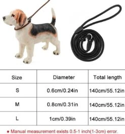 LOUZIR Cesar Millan Sliplijn Met Stop - Hondenriem - Rood - 130 Cm -Hondenproducten 1121x1200