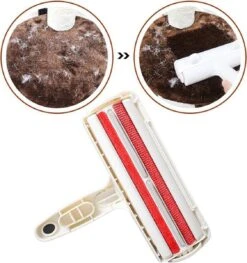 Merkloos Hoogwaardige Huisdierhaar Verwijderaar - Beste Oplossing Tegen Huisdierharen - Hondenhaar Verwijderaar - Kattenhaar Verwijderaar - Pluizenborstel - Haren Verwijderen - Ontharingsborstel - Haarvanger - Wit -Hondenproducten 1127x1200 2