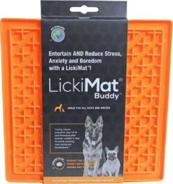 Lickimat Buddy - Voermat - Slow Feeder - 20 Cm - Oranje -Hondenproducten 1127x1200 7