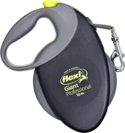 Flexi Giant Tape - Hondenriem - Zwart/Geel - L - 10 M - (<50 Kg) -Hondenproducten 1128x1200 1