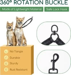 Nobleza Splitter Hondenriem - Dubbel Aanlijnriem Voor Honden - Splitter Verstelbaar - Zwart -Hondenproducten 1134x1200 2