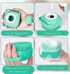 Merkloos Dierenborstel - Douche - Bad - Hond - Kat - Vachtverzorging - Scrubber - Borstel 9 Merkloos Dierenborstel - Douche - Bad - Hond - Kat - Vachtverzorging - Scrubber - Borstel -Hondenproducten 1146x1200 1