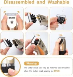 Nobleza Dieren Tondeuse Set - 4 Opzetkammen - Draadloos - Voor Huisdieren Katten & Honden 13 Nobleza Dieren Tondeuse Set - 4 Opzetkammen - Draadloos - Voor Huisdieren Katten & Honden -Hondenproducten 1147x1200 2