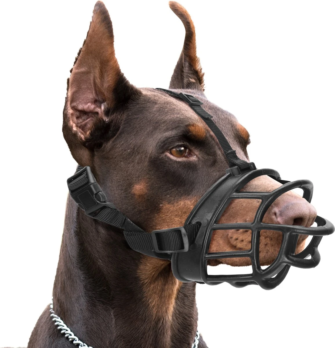 Nobleza Muilkorf Hond - Snuitomtrek 33 - Maat L - Zwart 3 Nobleza Muilkorf Hond - Snuitomtrek 33 - Maat L - Zwart