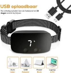 Salvano Anti Blafband - Blafband Voor Honden - Opvoedingshalsbanden - Voor Kleine En Grote Honden - Anti Blafband Zonder Schok- Oplaadbaar - Anti Blaf Apparaat - Blafband - Diervriendelijk -Hondenproducten 1156x1200 5