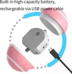 Merkloos Slimme Interactieve Zelf Rollende Bal Voor Honden - 3 Speelmodi - Honden Speelgoed - Hondenspeeltjes - USB Oplaadbaar - Met Afstandsbediening - Intelligente Automatische Roterende Waterproof Led Bal Met Afstandsbediening - Oranje -Hondenproducten 1161x1200 6