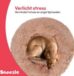 Snoozle Donut Hondenmand - Zacht En Luxe Hondenkussen - Wasbaar - Fluffy - Hondenmanden - 100cm - XXL - Dark Coffee -Hondenproducten 1165x1200 10