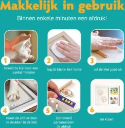 Honden Fotolijst Met Kleiafdruk - Gipsafdruk - Speelgoed Voor Dieren - Pootafdruk Hond - Puppy Speelgoed - Gipsafdruk Huisdier -Hondenproducten 1169x1200 9