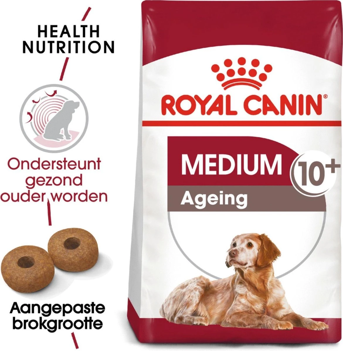 Royal Canin Medium Ageing 10+ - Hondenvoer - 15 Kg 4 Royal Canin Medium Ageing 10+ - Hondenvoer - 15 Kg - Afbeelding 2