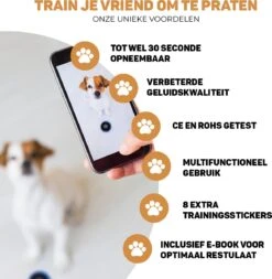 Vulpes Pets® PRO Praatknop Voor Honden - Dogbuttons - Laat Uw Huisdier Spreken - Hondenspeelgoed - Honden Training - Incl. E-Book & Trainingsstickers -Hondenproducten 1171x1200 4