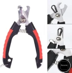 ElegaPet Professionele Nagelknipper Hond L - Rood Zwart - Dier - Nageltang Met Veiligheidsstop Nagelschaar -Hondenproducten 1173x1200 3