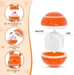 Good Experience Interactieve Hondenbal 3.0 – Honden Speelgoed Intelligentie – Puppy Speelgoed – Hondenspeeltjes – De Enige Die Werkt Met Afstandsbediening – De Veilige Bal Voor Jouw Hond – One Size – Oranje -Hondenproducten 1174x1200 9