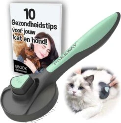 Pakeway Kattenborstel – Hondenborstel – Haarverwijderaar Voor Huisdieren – Kattenkam - Kortharig - Langharig - Inclusief Ebook!