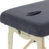 Hoeslaken Massagetafel Grijs- Extra Dik - Badstof Stretch - Met Uitsparing -Hondenproducten 1186x1200 5