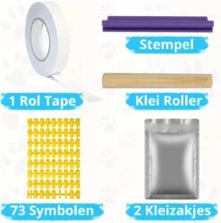 PIXETOOL Fotolijst Kleiafdruk - Gipsafdruk - Pootafdruk Hond - Puppy Speelgoed - Cadeau Voor Man - Cadeau Voor Vrouw - 3D Collage - 54 Extra Letters -Hondenproducten 1187x1200 15