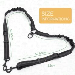 Nobleza Splitter Hondenriem - Dubbel Aanlijnriem Voor Honden - Splitter Verstelbaar - Zwart -Hondenproducten 1191x1200 3