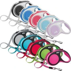 Flexi Rollijn New Comfort Tape M 5 M - Hondenriem - Zwart&Lichtgrijs -Hondenproducten 1192x1200