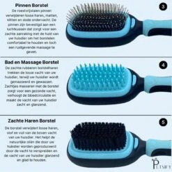 Petsify - Dierenborstel - Professionele 5 In 1 Hondenborstel - Voor Hond En Kat - Tweezijdig - Hondenkam - Kattenborstel - Kattenkam -Hondenproducten 1198x1200 7