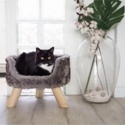 District 70 NORDIC - Luxe Kattenmand Op Pootjes - 40x30x25cm In Silver - Silver -Hondenproducten 1199x1200 15