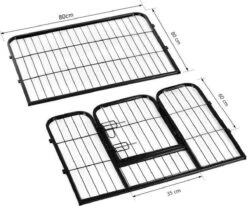 Merkloos Topmast Premium Puppyren - 80 Cm Hoog - 640 Cm Omtrek - Hondenren - Hondenhok - Antraciet 13 Merkloos Topmast Premium Puppyren - 80 Cm Hoog - 640 Cm Omtrek - Hondenren - Hondenhok - Antraciet -Hondenproducten 1200x1002 1