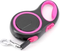 IGOODS - Uitlaatriem - Honden Riem - Katten Riem - Uitlaatriem Voor Dieren - Rollijn - 5 Meter Lang Roze -Hondenproducten 1200x1011