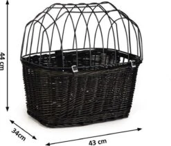 Beeztees - Fietsmand+Draadkap - Zwart - 43x34x44 Cm -Hondenproducten 1200x1029 7