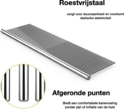 Merkloos Anti-Klit- Kam - Haarverwijderaar Voor Huisdieren - Pijnloos - Roestvrijstaal - Huisdiervriendelijk 11 Merkloos Anti-Klit- Kam - Haarverwijderaar Voor Huisdieren - Pijnloos - Roestvrijstaal - Huisdiervriendelijk -Hondenproducten 1200x1059 1