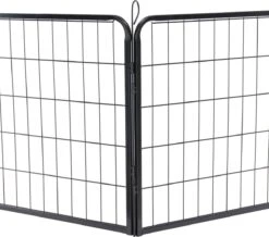 ACAZA Hondenren In 4 Panelen - Hondenkennel - Met Deur - 60 Cm Hoog - Zwart -Hondenproducten 1200x1061 4