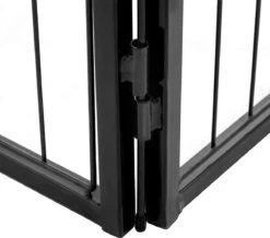 Transformeerbare Hondenren - Dieromheining Van 60 Cm Hoog En 210 Cm Diagonaal - Zwart -Hondenproducten 1200x1061 6