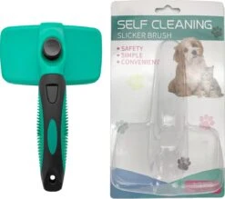 ElegaPet Hondenborstel Groen - Hondenhaar Verwijderen - Kat En Hondenkam - Slickerborstel Hond En Kat - Groomer - Ondervacht Kam Hond - Borstel Hond - Hondenborstel Langharig En Kortharig - Slickerborstel - Anti Klit/Knopen/Huidschilfers -Hondenproducten 1200x1062 1