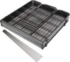 Merkloos Premium Puppyren - 80 Cm Hoog - 640 Cm Omtrek - Hondenren - Hondenhok - Grijs Hamerslag 12 Merkloos Premium Puppyren - 80 Cm Hoog - 640 Cm Omtrek - Hondenren - Hondenhok - Grijs Hamerslag -Hondenproducten 1200x1069 1