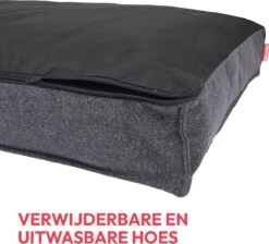 Snoozle Orthopedische Hondenmand - Zacht En Luxe Hondenkussen - Hondenbed - Wasbaar - Hondenmanden - 100 X 70 Cm - Stormy Grey -Hondenproducten 1200x1088 4