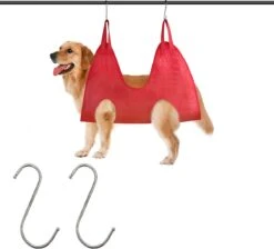 Katten, Honden Hangzak Voor Het Makkelijk Knippen Van Nagels, Rood Maat Small, Waszak, Nagelknippen, Huisdierverzorging | Cat Hangbag | Pet Hangmat | Cat Hammock -Hondenproducten 1200x1089 2