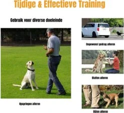 W&Z® Anti Blafband Inclusief Afstandsbediening- 3-60KG - Diervriendelijk - Zonder Schok - Vibratie/Audio/Licht - Anti Blaf Band - Water Bestendig -Hondenproducten 1200x1092 2