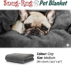 Snug-Rug Huisdier Deken Voor Honden En Katten – Small Slate Grey Kattendeken Hondendeken – Vetbed Hond Bench Bank Fleece Kat Dierendeken Kattendekentjes Kattendekentje Dierenmat Hondenmat Plaid Kattendekens Kattenplaid -Hondenproducten 1200x1099 1